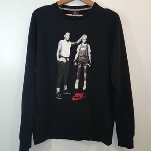 Nike Black Crewneck Michael Jordan Spike Lee Best On Mars Men's Sweatshirt